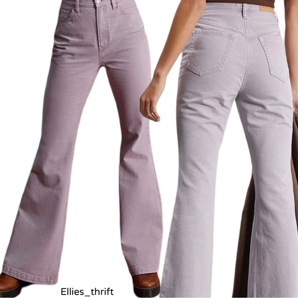 PACSUN Eco Purple Lavender High Waisted Flare Denim Jeans Size 27